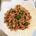 ゆか☆ぴ's cooksnap of when they made お弁当に♪豚ひき肉とピーマンのそぼろ丼.