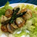 こはることん's cooksnap of when they made えびとホタテのバジルソース炒め.