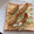 きらり流れ星's cooksnap of when they made 朝食☆カレーキャベツのウインナートースト.