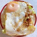 ＊なみへい＊'s cooksnap of when they made 売れる！レタス納豆目玉焼きトースト！.