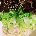 ふ〜あちゃん's cooksnap of when they made キャベツも美味しい焼肉丼♪.