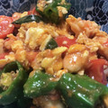 Faiza's cooksnap of when they made ふわっふわっ卵と海老のバジル炒め.