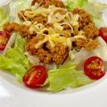 マロンクッキング♪'s cooksnap of when they made まるでお肉☆高野豆腐でタコライス.