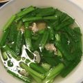 Nana983's cooksnap of when they made わが家の定番☆にら豚味噌汁.