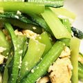 かなちん0807's cooksnap of when they made ふわふわたまご◎小松菜のたまご炒め◎.