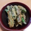 ＊実月＊'s cooksnap of when they made スナップエンドウの磯辺揚げ☆.