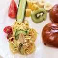 kpえもん♪'s cooksnap of when they made 【家つま】カレー風味のスパゲティサラダ♪.