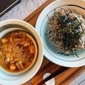 クックやまりこ♪'s cooksnap of when they made 夏はピリ辛‼簡単豚きのこつゆで…つけそば.