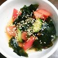 ぐりこ♪♪♪'s cooksnap of when they made ヘルシー♪わかめトマトの中華風サラダ.