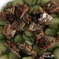 クックBLTENE☆'s cooksnap of when they made 土用にも？さんま蒲焼缶とすし酢で鰻ざく風.