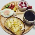 choco831's cooksnap of when they made ☆餅チーズ焦がしバター醤油トースト☆.