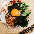 えこ★えこ's cooksnap of when they made ★納豆とろろキムチそば(温玉のせ)★.