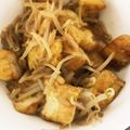 みりん調味料's cooksnap of when they made もやし厚揚げ、手抜きバターポン酢炒め.