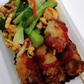 ★ユンのキッチン★'s cooksnap of when they made 爪楊枝で作るウィンナーとネギのミニ串カツ.