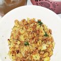 メーーープル's cooksnap of when they made シラスと納豆と小松菜のチャーハン.