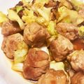 Nya6nya6's cooksnap of when they made 家事ヤロウ　豚こまボール.