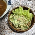 chi−ちゃん's cooksnap of when they made カレーに☺きゅうり・ツナ・竹輪のマヨ和え.