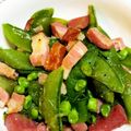 クックみゅーみゅー's cooksnap of when they made スナップエンドウとベーコン炒め.