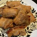 ☆＊mai＊☆'s cooksnap of when they made 簡単オーブン豚バラブロックのスタミナ焼き.