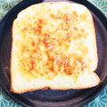 kisr1010's cooksnap of when they made 鰹節マヨチーズトースト.