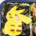 たくのスプーン's cooksnap of when they made ☆ポケモン　キャラ弁 のり弁　ピカチュウ.