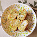 ネコかえる's cooksnap of when they made ジャコとネギの卵焼き風★.