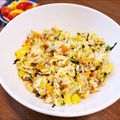麻's cooksnap of when they made 子どもも喜ぶ♪ほうれん草しらす炒飯.