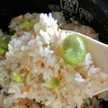 はなぴっち's cooksnap of when they made 白だしで簡単そら豆と桜えびの春色ご飯♪.
