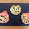 tomiori411's cooksnap of when they made メロンパンナとドキンちゃんのパン.