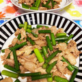 猫のミイヤ's cooksnap of when they made 5分で完成！豚肉とにんにくの芽炒め.