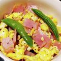 くるくるまな's cooksnap of when they made ベーコンとスナップえんどうの卵炒め.
