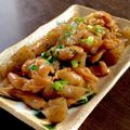 mihorinh's cooksnap of when they made 鶏皮とこんにゃくの甘辛煮.