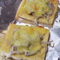 ねこのおかあさん☆'s cooksnap of when they made 【糖質オフ】しらすのあげピザ.
