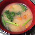 そらいろ猫's cooksnap of when they made ✿なめことほうれん草のお味噌汁✿.
