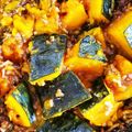 クックT1SCEY☆'s cooksnap of when they made 超時短！かぼちゃとひき肉煮込み.