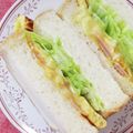 4児男子母さんの台所's cooksnap of when they made とろ～りチーズのボリュームサンドイッチ.