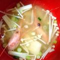 あおちゃん's cooksnap of when they made 海老の頭で♪美味しい海老出汁の味噌汁.
