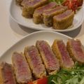 新米です！おむちゃん's cooksnap of when they made 揚げ時間60秒！簡単とろける牛カツ。.
