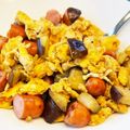 ★エト★'s cooksnap of when they made ウインナーと夏野菜のスクランブルエッグ.