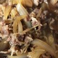 ごまちゃんごまちゃん's cooksnap of when they made つゆだく牛丼♪しらたき、玉ねぎでかさまし.
