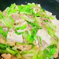 よつママさん's cooksnap of when they made 簡単！山東菜＆豆腐の炒め煮♪.