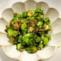 パン姐さん's cooksnap of when they made 子どももパクパク♥オクラのかつお節あえ♥.