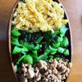 ぽんぽんぐ's cooksnap of when they made とっても簡単ー♡ご飯がすすむ三色そぼろ丼.