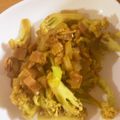やまやま母ちゃん's cooksnap of when they made カリフラワーとベーコンのカレー炒め.
