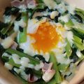 kiwimirute's cooksnap of when they made ほうれん草と卵とベーコンの簡単ココット.