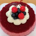 毎日笑顔になる料理's cooksnap of when they made 初心者向け＊基本のベリームースケーキ.