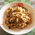 神風＊'s cooksnap of when they made エノキとブナシメジのバター醤油玉子とじ.