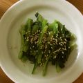 クック1FX93J☆'s cooksnap of when they made お弁当やおつまみに！簡単小松菜のナムル.