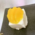 chou*'s cooksnap of when they made 桃缶とマシュマロのレアチーズケーキ♪.