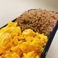 じゅじゅこ，'s cooksnap of when they made 豚ひき肉でつくる、甘辛3色そぼろ丼。.